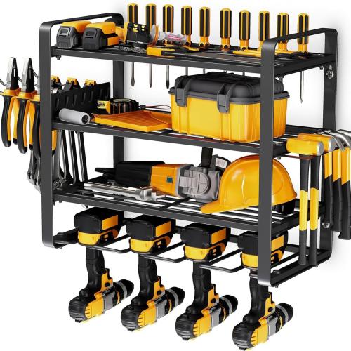 Carbon Steel Storage Rack durable black PC