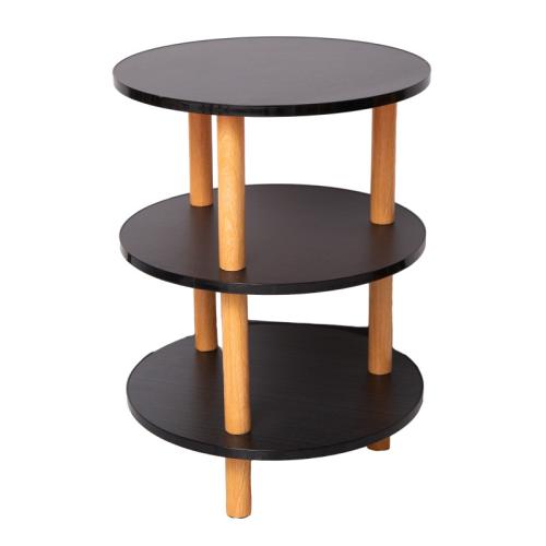 Solid Wood Multilayer & Storage Rack Tea Table PC