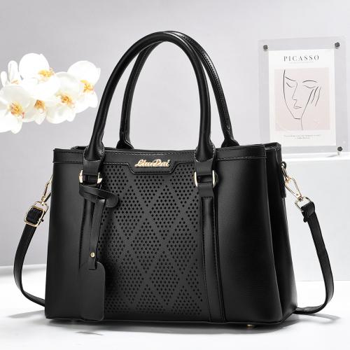 PU Leather Easy Matching Handbag with hanging ornament & durable & waterproof PU Leather PC