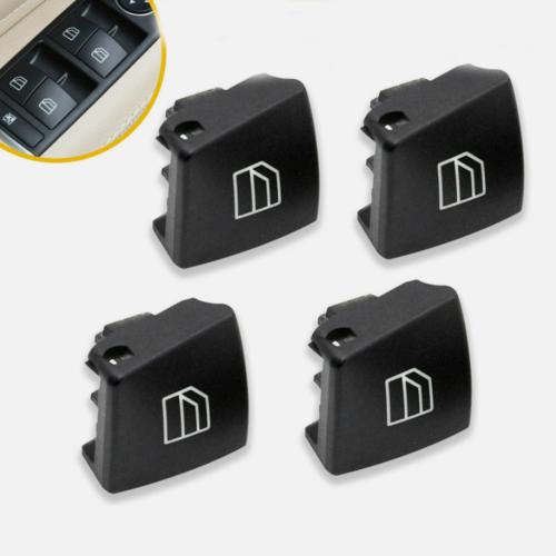 4pcs Driver Window Switch Button Cap for Mercedes-Benz W204 C-Class W212 X156