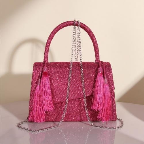 Flitr & Poliestere Kabelka Fuchsie kus