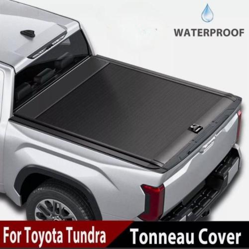 5.5FT Retractable Truck Bed Cover Hard Tonneau Cover For 2018-2025 Toyota Tundra
