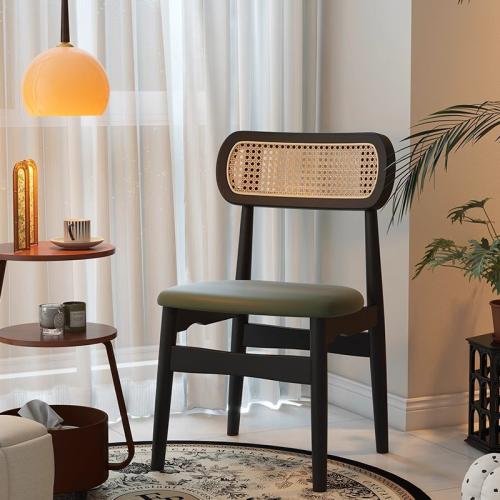 PE Plastic & Sponge & Solid Wood & PU Leather Casual House Chair PC