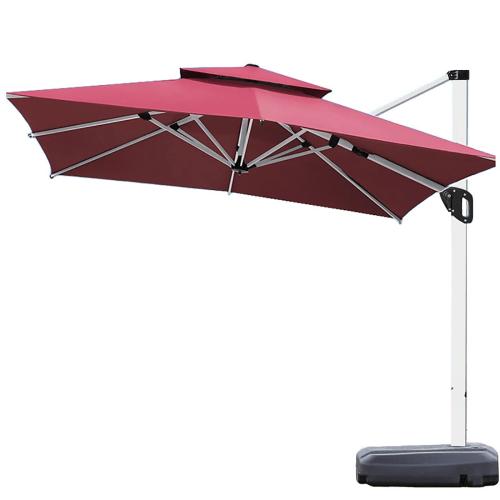 Fabric & Aluminium Alloy shading Patio Umbrella durable & waterproof Solid Set