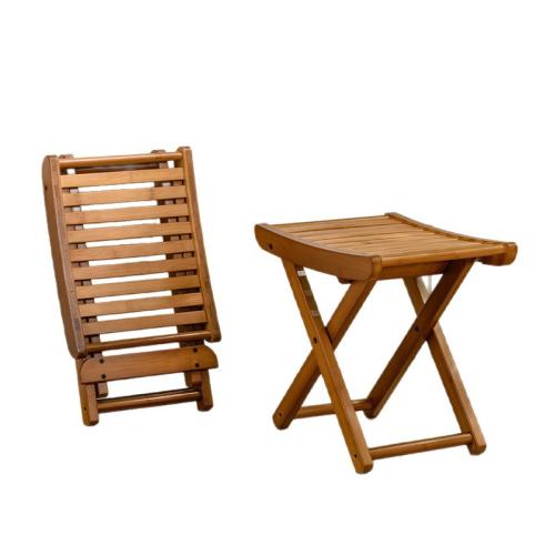 Moso Bamboo adjustable & foldable & Multifunction Foldable Stool Dark Brown PC