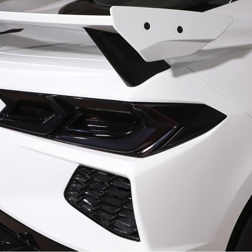 For 20-23 Corvette C8 Tail Lamp Lens ABS transparent gray 