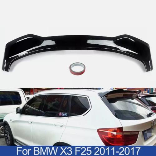 For BMW X3 F25 2011-2017 X3M Style Gloss Black Rear Trunk Roof Spoiler Lip Wing