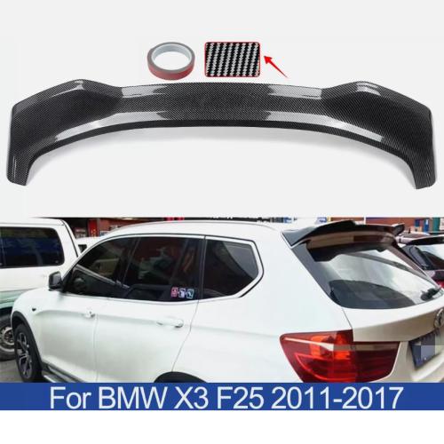For BMW X3 F25 2011-2017 X3M Style Carbon Fiber Rear Trunk Roof Spoiler Lip Wing