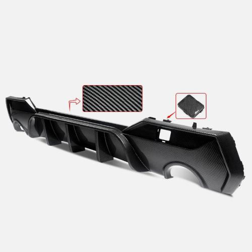 For BMW 4 Series G22 G23 430i M440i M-Sport 2020-2022 Carbon Look Rear Diffuser
