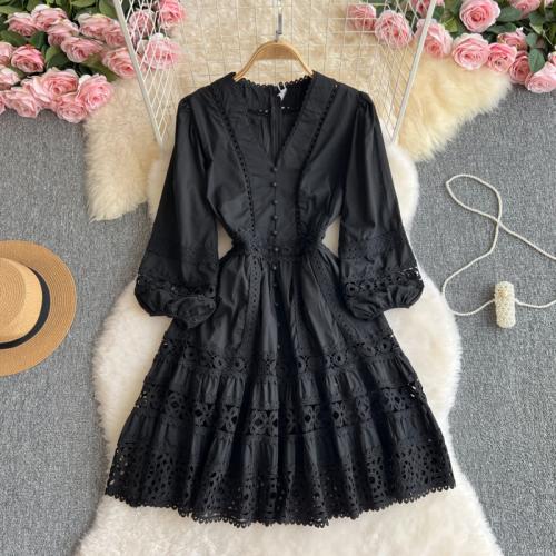 Polyester Waist-controlled One-piece Dress PC
