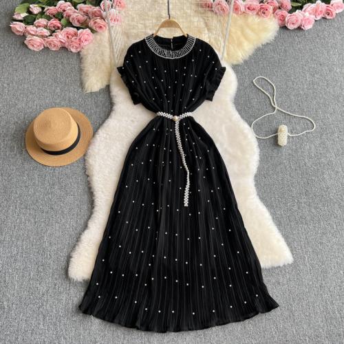 Chiffon Waist-controlled & High Waist One-piece Dress PC