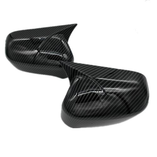 1Pair Carbon Fiber Car Rearview Mirror Cap Cover Trim For Honda Civic 2006-2011