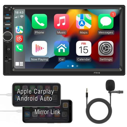 Plastic GPS System & HD Multifunctional Carplay black Set