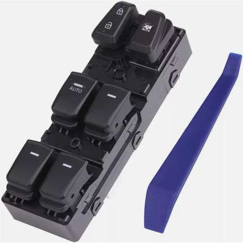 Window Switch Door Lock Control for 11-14 Hyundai Sonata DWS545 Black Button