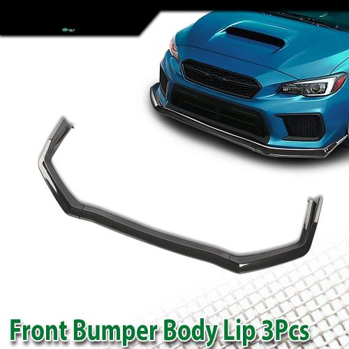 Fits For 2015-20 Subaru WRX STI Carbon Fiber Front Bumper Lower Body Lip Black