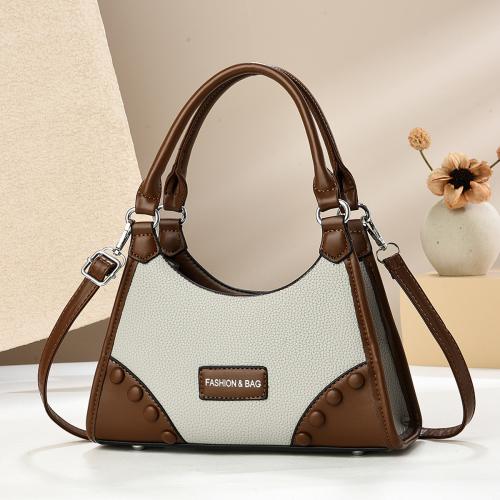 PU Leather Patchwork Bag & Easy Matching Shoulder Bag PC