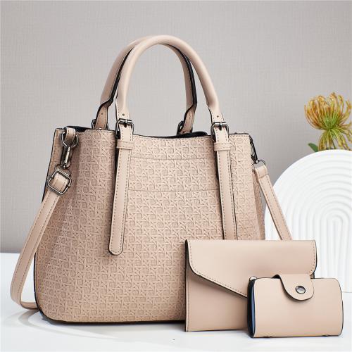 PU Leather Easy Matching Bag Suit large capacity & three piece PU Leather Set