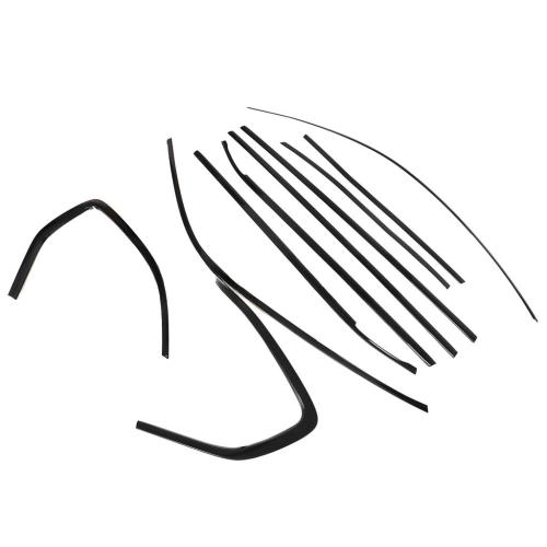 10X For BMW X5 F15 14-18 Glossy black Car Window Sill Molding Strip Cover Trim