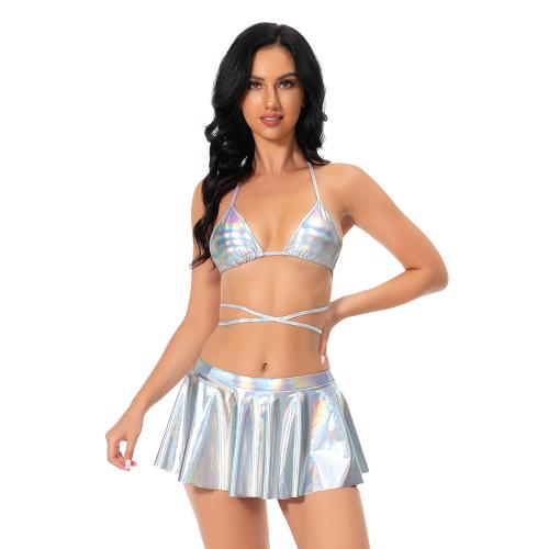 Polyester Nightclub Dancing Costume & two piece PC