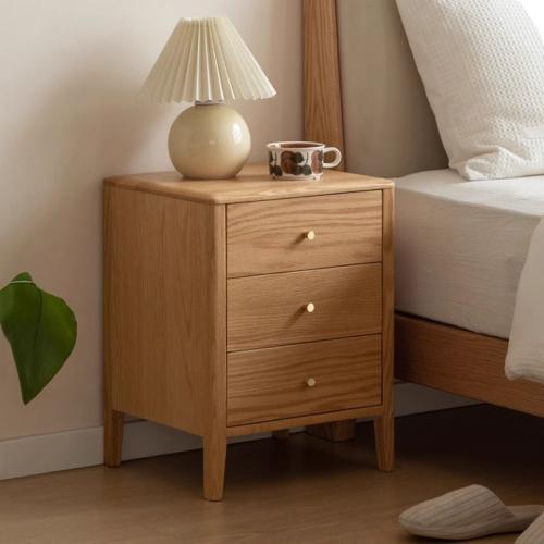 Solid Wood Bedside Cabinet for storage & durable PC