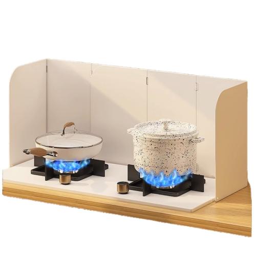 Alloy Steel thermostability & foldable Sided Splatter Guard beige PC