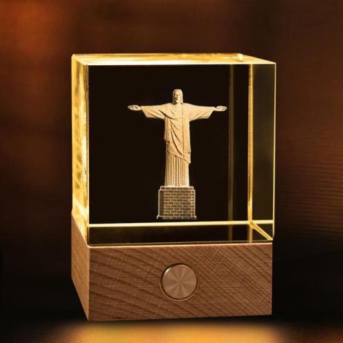 Crystal & Solid Wood Table Decoration Night Lights with LED lights  PC