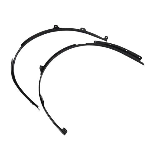 For Ford Mustang S650 Dark Horse Fender Flares Front Wheel Arch Trim Matte Black