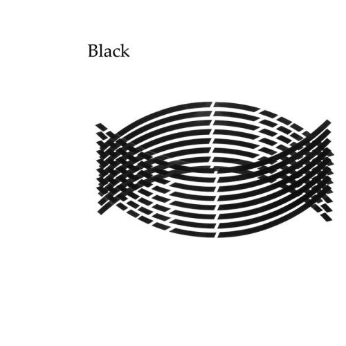 16Pcs 17 inch 18 inch Strips Motorcycle Wheel Stickers Car Reflective Rim Tape Motorbike Bicycle Universal