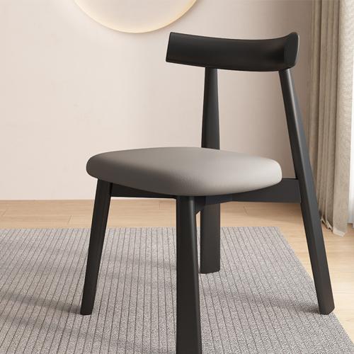 Microfiber Leather & Solid Wood Casual House Chair durable PC