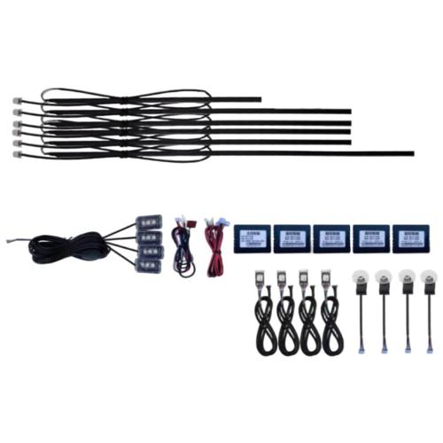 18 in 1 Full LED Bead Symphony Dream Car Interior Ambient Lighting Wireless Kit