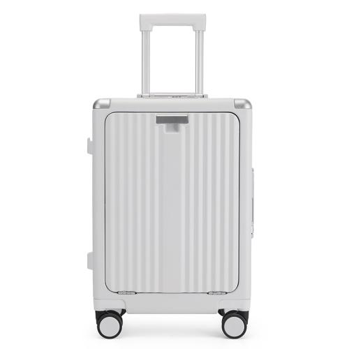ABS & PC-Polycarbonate Suitcase with password lock & with USB interface & breathable Aluminium & Polyester PC