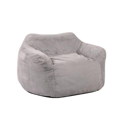 Plush & Sponge Lazy Sofa durable Solid gray PC