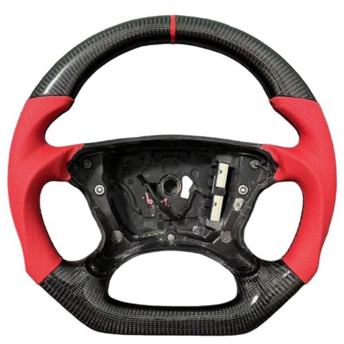 Carbon Fiber Red Steering Wheel for Mercedes Benz R230 W219 GLS W211 CLK G55 E55