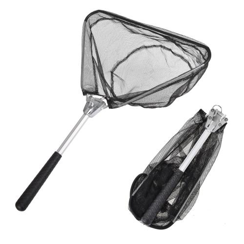 Gummi & Aluminiumlegierung & Edelstahl-Eisen & Nylon Fischnetz, Schwarz,  Stück
