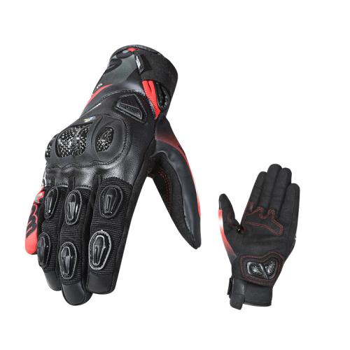 Microfiber PU Synthetic Leather & PU Leather & Nylon Riding Glove hardwearing & thermal & breathable Pair