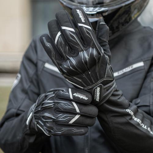 Microfiber PU Synthetic Leather & PU Leather & Nylon Riding Glove can touch screen & hardwearing & breathable Pair