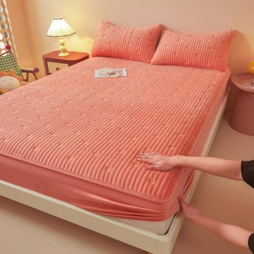 Peluche Drap ajusté de lit Dayestuff Solide plus de couleurs pour le choix pièce