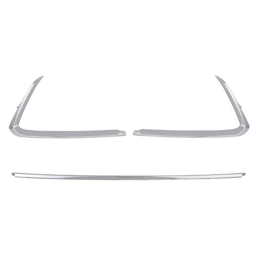 Front Bumper Face Bar Trim Molding Left Right 3PCS Set For Mazda CX-9 2016-2023