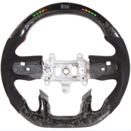 Forged Carbon Fiber LED Alcantara Steering Wheel for Dodge RAM Rebel 1500 TRX