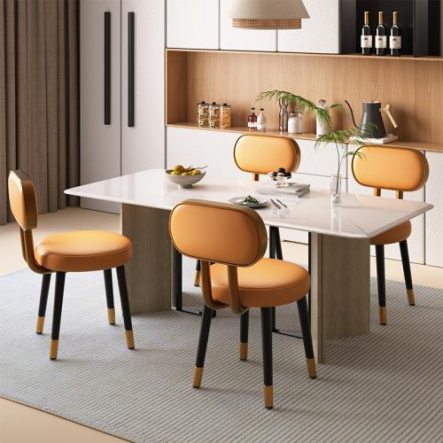 Leather & Carbon Steel & Lactoprene Casual House Chair durable PC