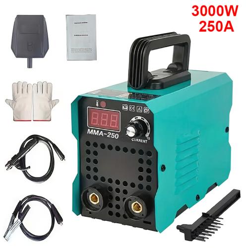 4000W MMA-250 Portable Welding Machine Inverter Arc Electric Welder present Adjustable Compact Welding Machine EU Plug