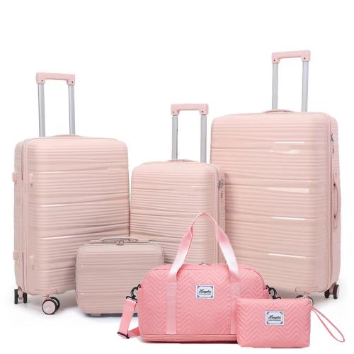 Polypropylene-PP Suitcase durable & hardwearing & six piece & waterproof Set