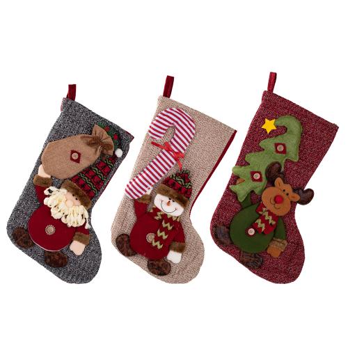Cloth Christmas Decoration Stocking christmas design PC