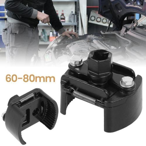 Universal Adjustable Oil Filter Wrench Set for 60mm-80mm Removal Tool Cap 1/2