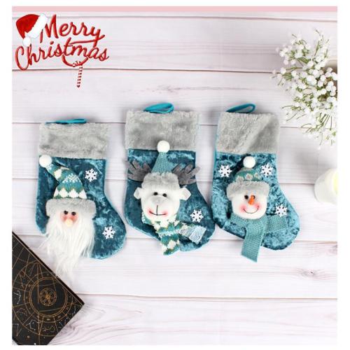 Cloth Christmas Decoration Stocking christmas design mixed colors Lot