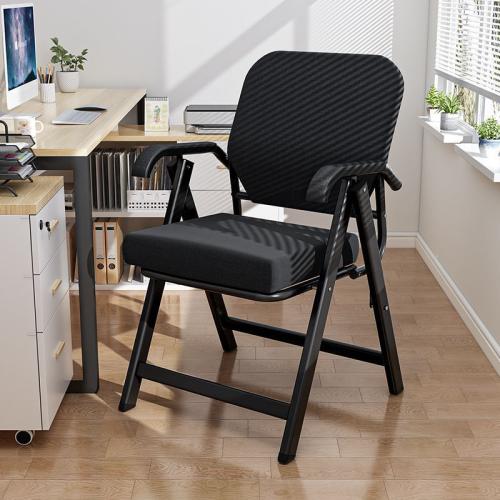 Steel & Sponge & Cotton Linen Foldable Chair PC