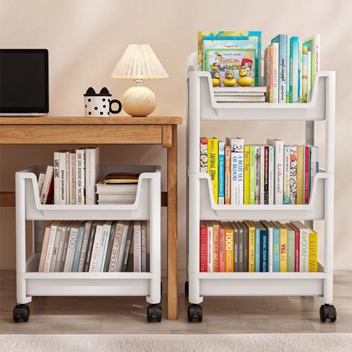 Polypropylene-PP Storage Rack with caster white PC