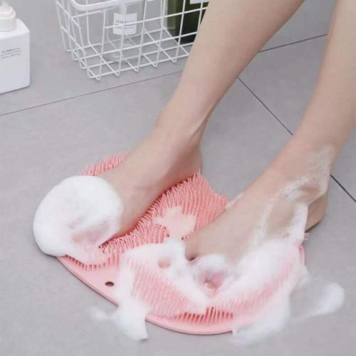 Shower Foot Back Scrubber Massage Pad Body Bath Soft Brush Mat