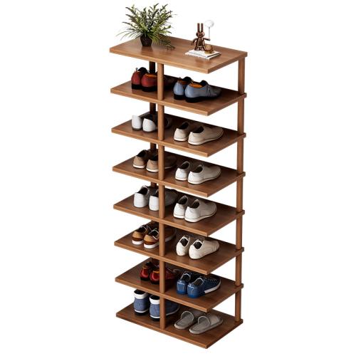 Wooden & PVC Storage Rack Shoes Rack Organizer PC