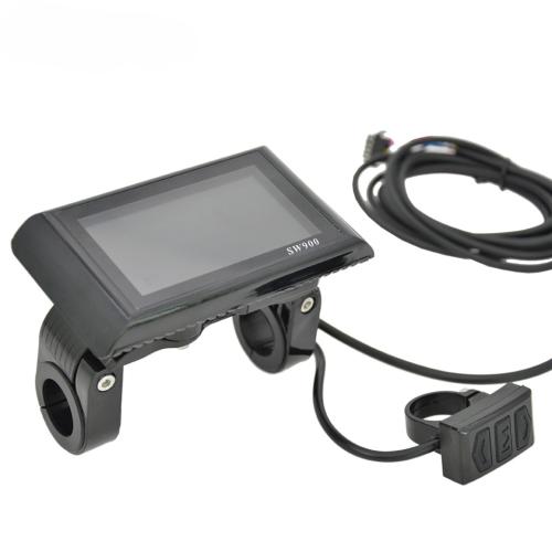 24V/36V/48V/60V E-Bike SW900 Colorful LCD Display Panel SM & Waterproof Plug